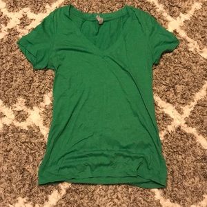 Green v neck